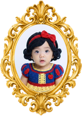 Harrah Sabrina sa isang gintong frame